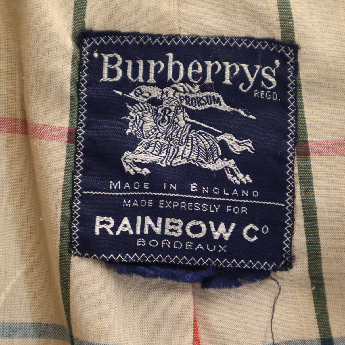 Burberrys バーバリーズ 80s 英国製 ヴィンテージ ステンカラーコート ネイビー メンズ