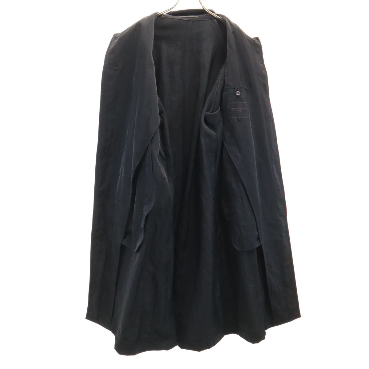 COMME des GARCONS HOMME コムデギャルソンオム 1993年 ステンカラーコート M ブラック メンズ