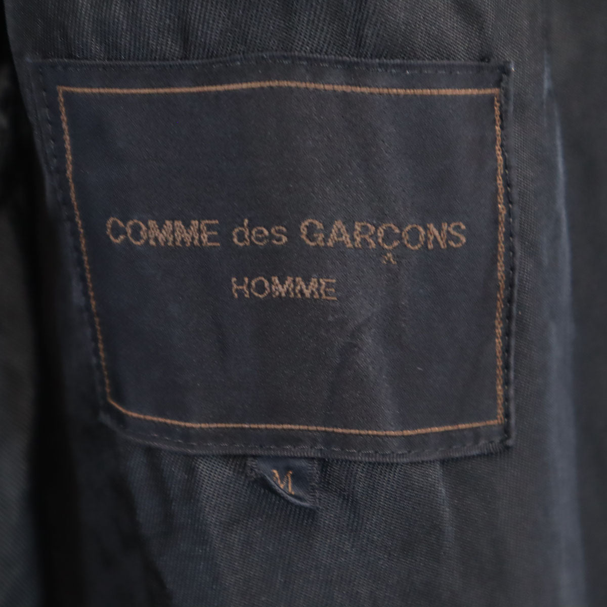 COMME des GARCONS HOMME コムデギャルソンオム 1993年 ステンカラーコート M ブラック メンズ