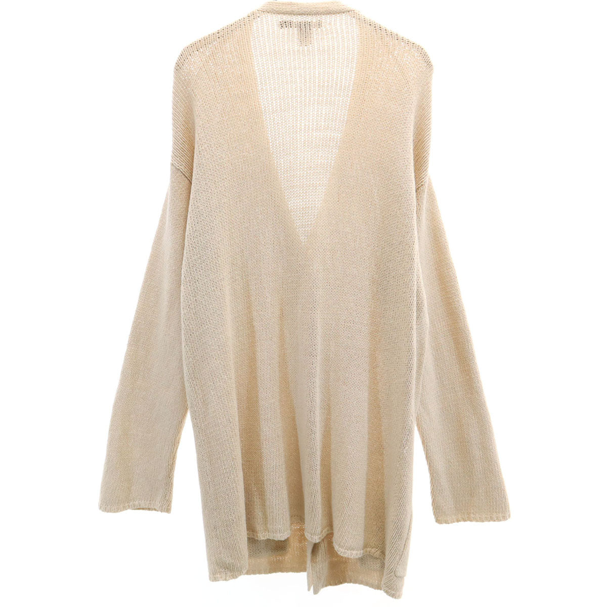 DKNY DONNA KARAN NEW YORK ダナキャランニューヨーク 90s オールド 長袖 ニットカーディガン S ベージュ レディース