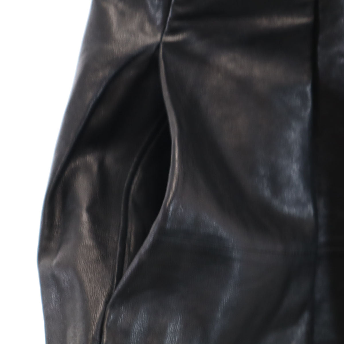 JIL SANDER NAVY ジルサンダーネイビー ノースリーブ 羊革レザー ワンピース 34 ブラック レディース