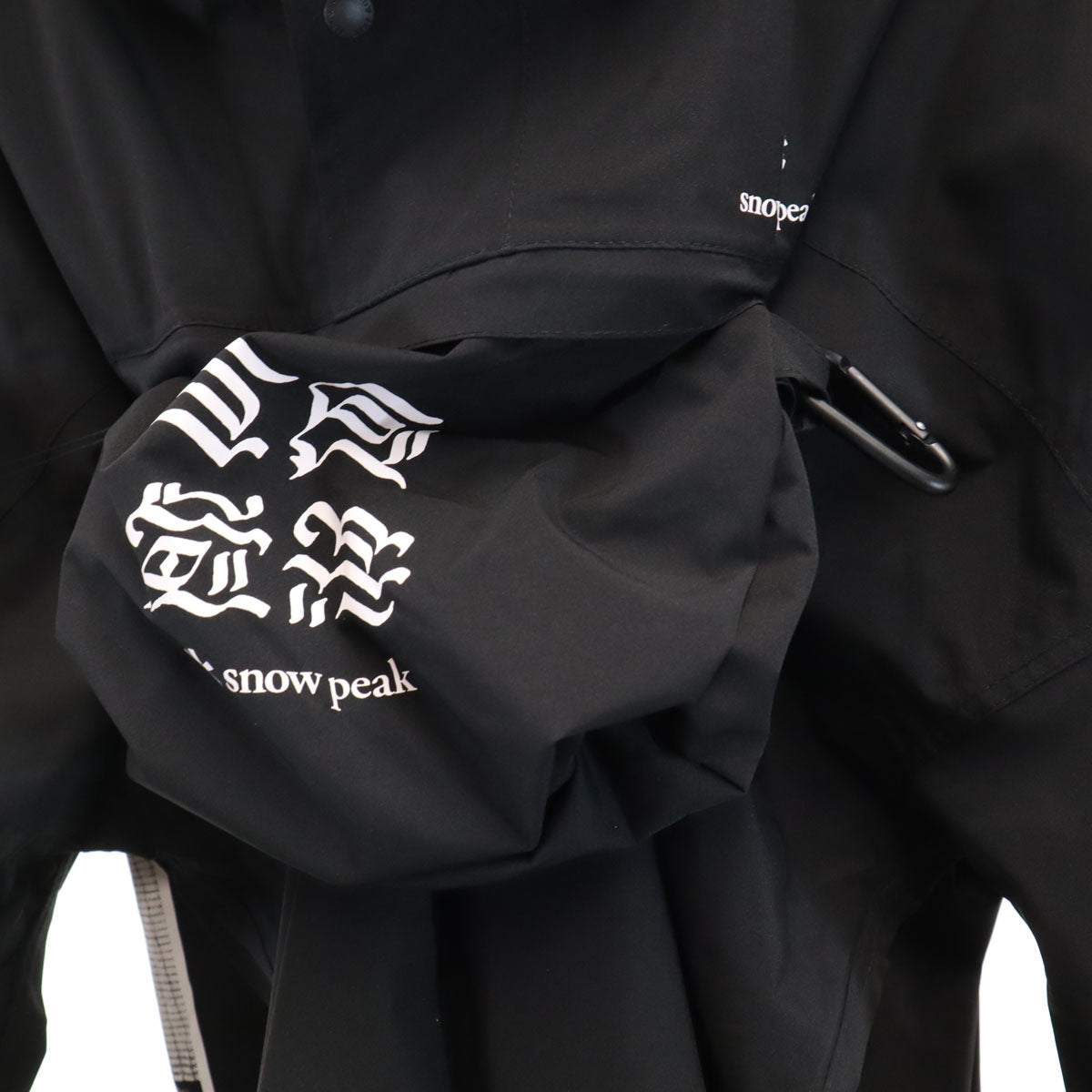 未使用 snowpeak スノーピーク GEZAN ゲザン コラボ パッカブル レインコート ONE SIZE ブラック ポンチョ メンズ