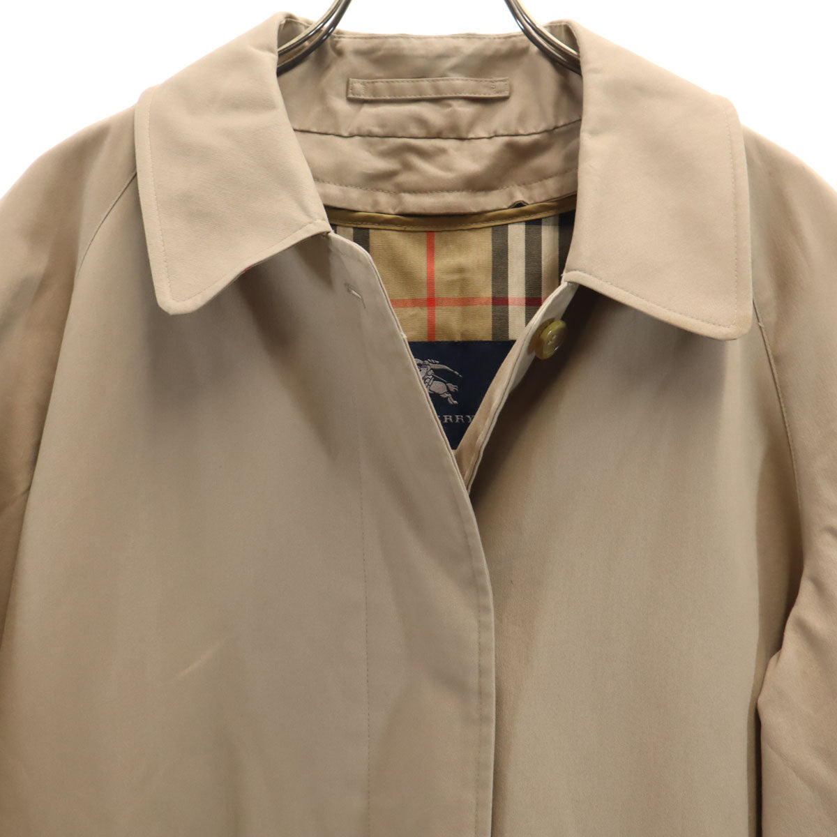 BURBERRY LONDON バーバリーロンドン ステンカラーコート 6 ベージュ ライナー付き レディース