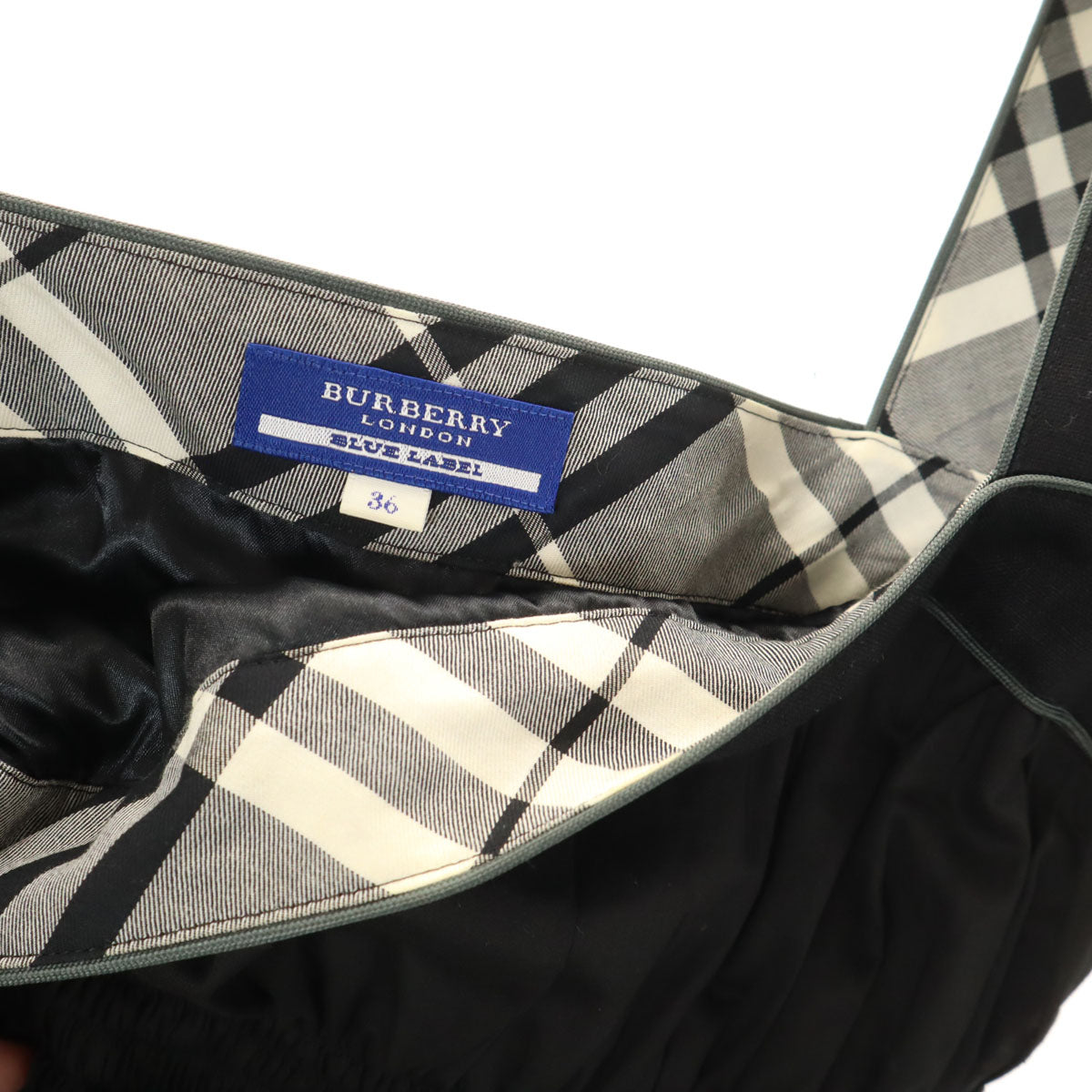 BURBERRY LONDON BLUE LABEL バーバリー ロンドン ブルーレーベル キャミワンピース 36 ブラック 三陽商会 レディース
