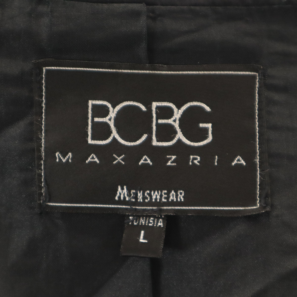 BCBGMAXAZRIA ビーシービージーマックスアズリア ステンカラーコート L ブラック メンズ
