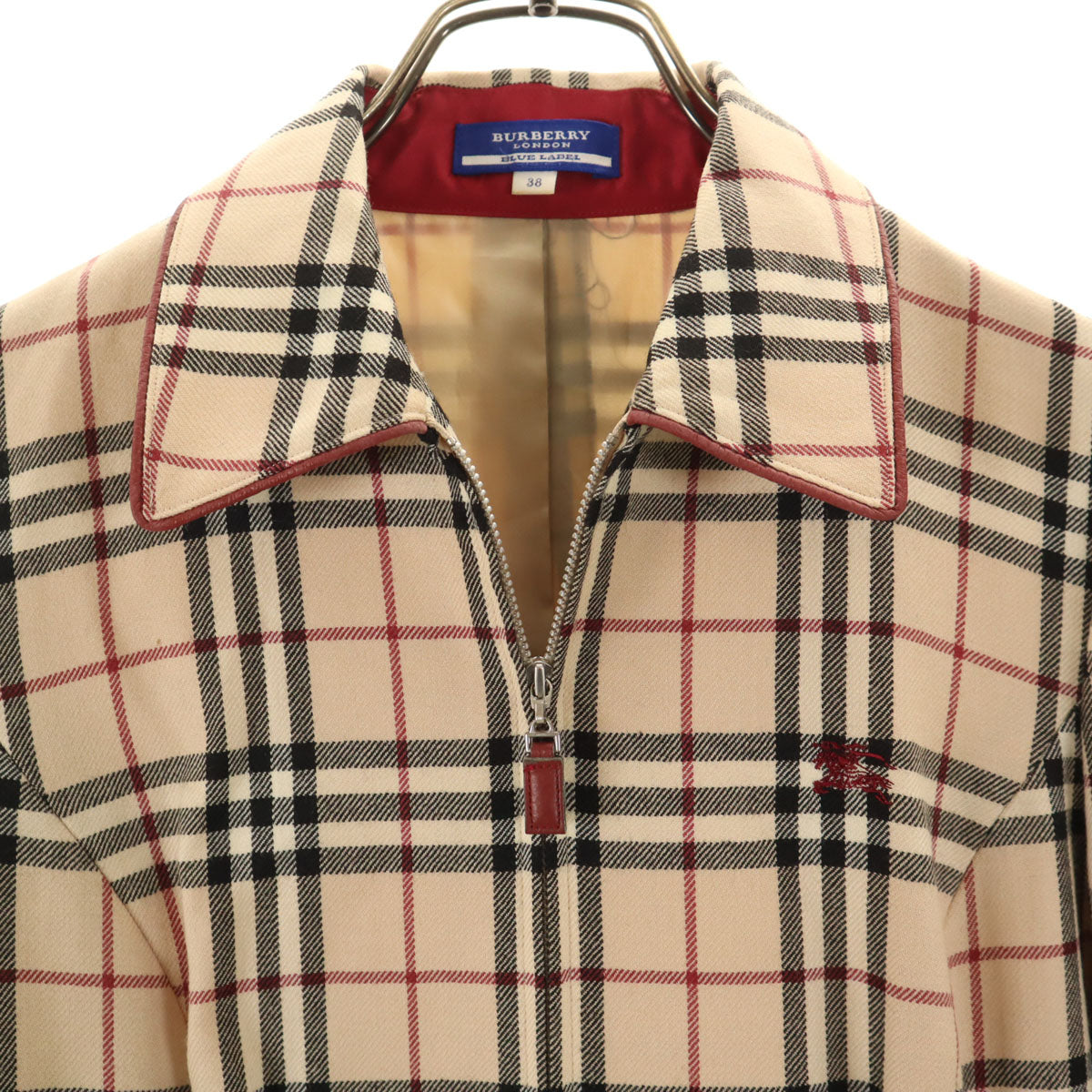 BURBERRY LONDON BLUE LABEL バーバリー ロンドン ブルーレーベル ノバチェック コート 38 ベージュ 三陽商会 レディース