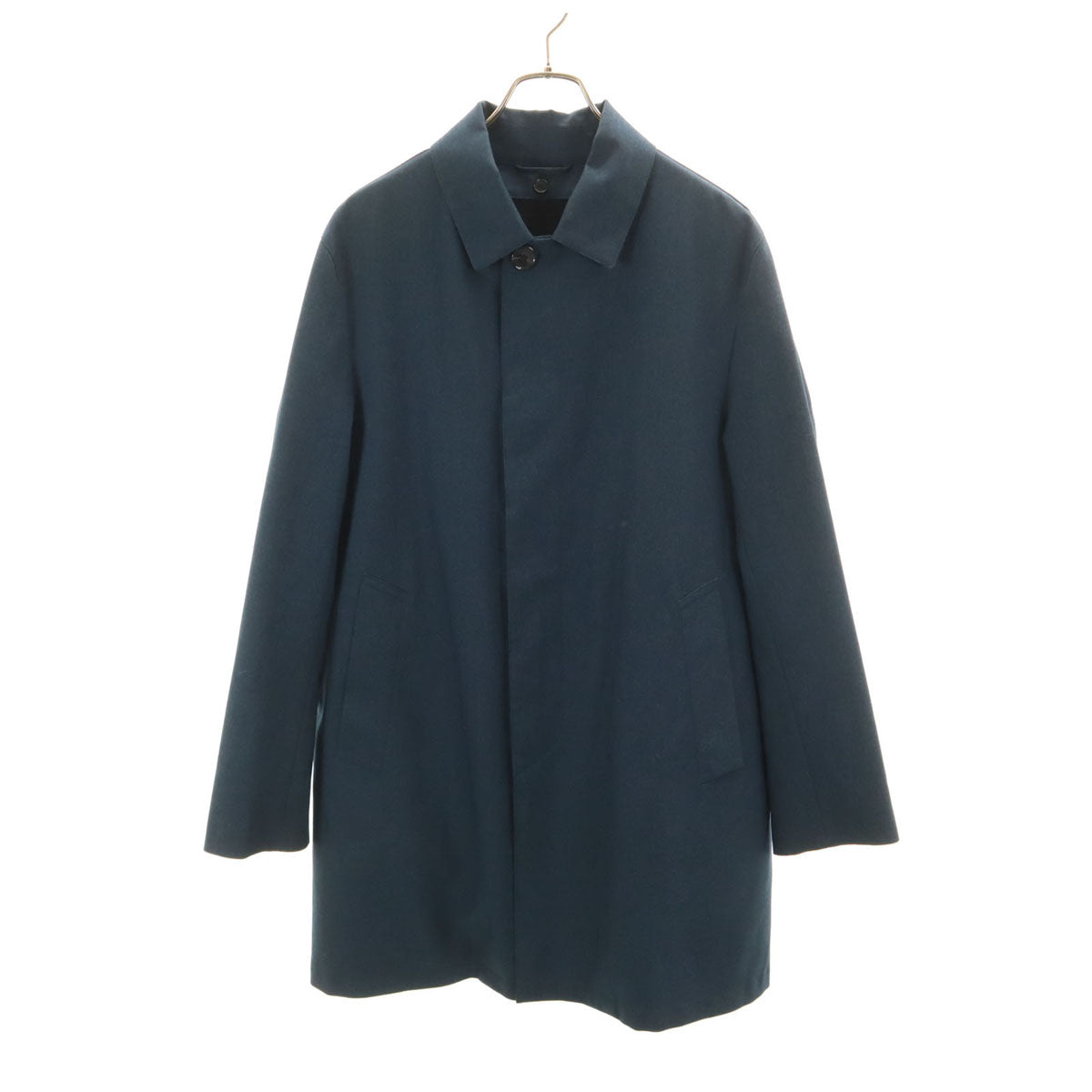 MACKINTOSH PHILOSOPHY マッキントッシュフィロソフィー トロッターシリーズ ステンカラーコート 40 ネイビー ライナー付き メンズ