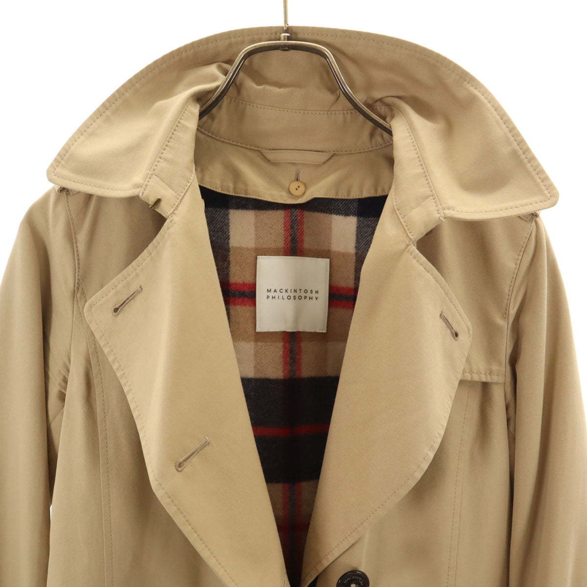 MACKINTOSH PHILOSOPHY マッキントッシュフィロソフィー トレンチコート 38 ベージュ ライナー付き レディース