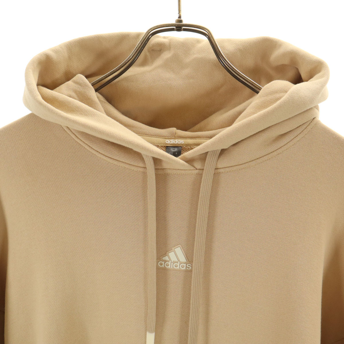 adidas アディダス 長袖 スウェット ロングワンピース M ベージュ レディース