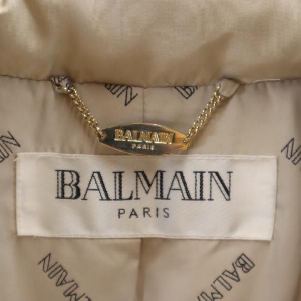 BALMAIN バルマン ダウンジャケット L アイボリー レディース