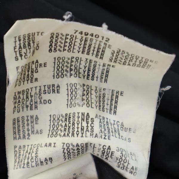 MAX&CO マックスアンドコー コート 40 黒 薄中綿入り レディース