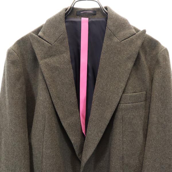 TAKESHI KOSAKA タケシコウサカ ワイズ ピンクレーベル ウール チェスターコート 2 ブラウン系 Y's メンズ