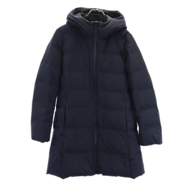 UNIQLO ユニクロ シームレス ダウンコート L ネイビー系 レディース