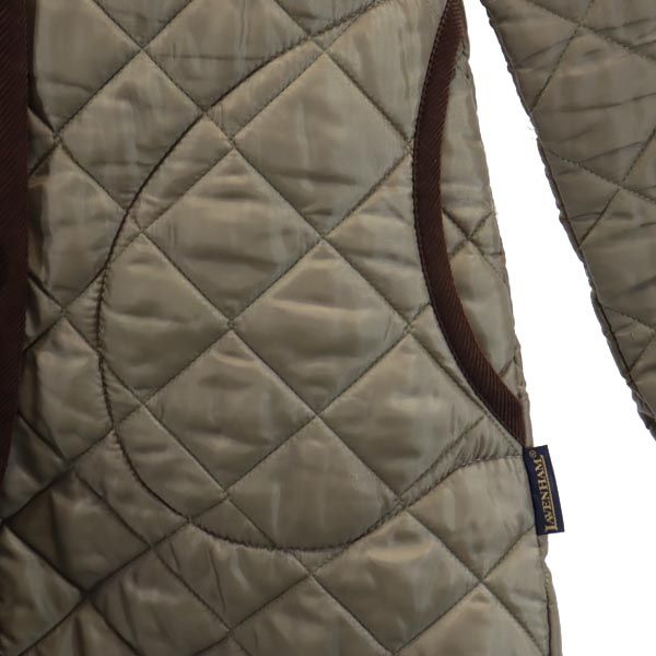 LAVENHAM ラベンハム キルティングコート 6 ブラウン系 フード レディース