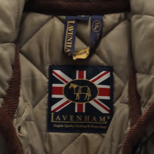 LAVENHAM ラベンハム キルティングコート 6 ブラウン系 フード レディース