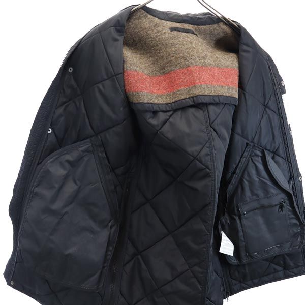 SEMPACH ゼンパッハ キルティング ナイロン コート S ブラック メンズ