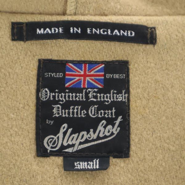 SLAP SHOT スラップショット 英国製 ウールブレンド ダッフルコート S ベージュ系 メンズ