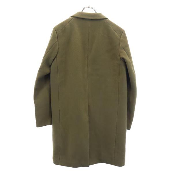 SCYE BASICS サイベーシックス 日本製 カシミヤブレンド ロングコート 40 カーキ系 メンズ