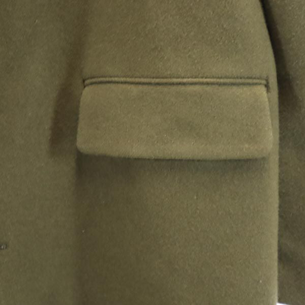 SCYE BASICS サイベーシックス 日本製 カシミヤブレンド ロングコート 40 カーキ系 メンズ