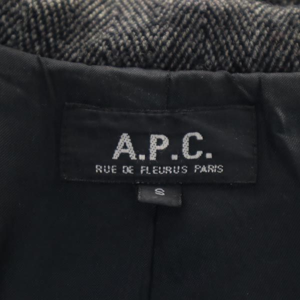 アーペーセー フランス製 コート S 黒 A.P.C. フード メンズ