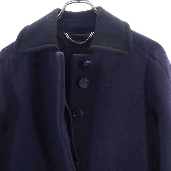 MAX&CO マックスアンドコー ウールブレンド コート 36 紺×黒 レディース