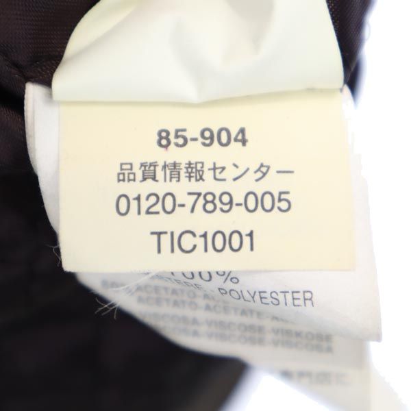 MAX&CO マックスアンドコー イタリア製 チェスターコート J 44 赤茶系 牛革 レザー裏キルティング レディース