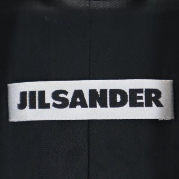 ジルサンダー イタリア製 ウールブレンド ロングコート 36 ブラック系 JIL SANDER メンズ