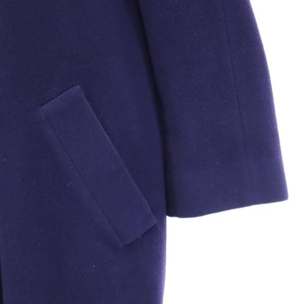 Burberrys バーバリーズ 90s 白タグ ウール チェスターコート 11AR パープル レディース