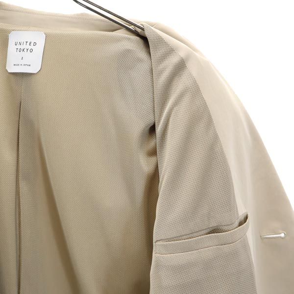 UNITED TOKYO ユナイテッドトウキョウ 日本製 チェスターコート 2 ベージュ メンズ