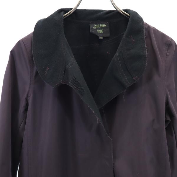 JEAN-PAUL GAULTIER ジャンポールゴルチエ フェム 日本製 三陽商会 長袖 コート 40 ボルドー 裏起毛 レディース