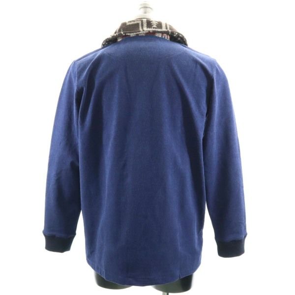 新品 HB エイチビー ノスタルジックインディゴ ジャケット M 青 ショールカーディガン メンズ