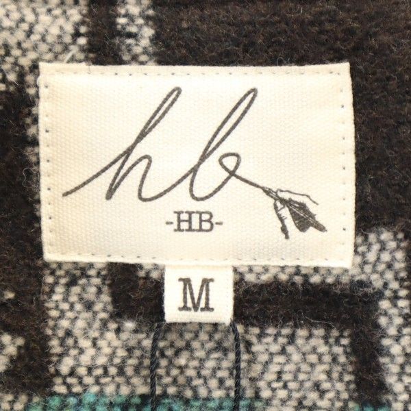 新品 HB エイチビー ノスタルジックインディゴ ジャケット M 青 ショールカーディガン メンズ