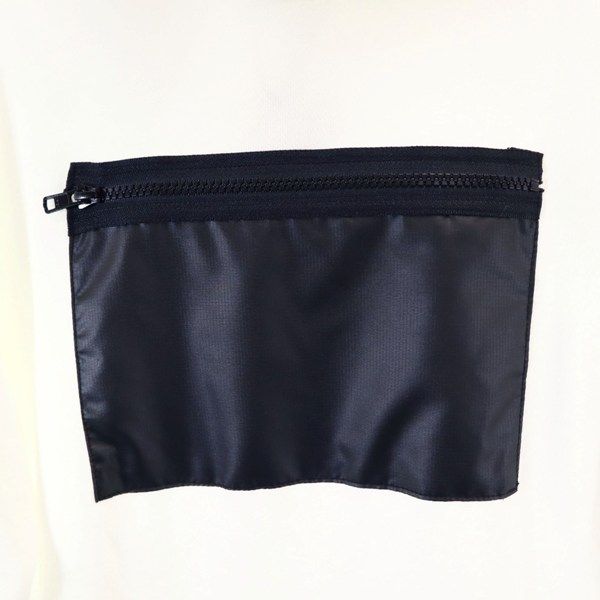 新品 Star Star Re:MODEL 長袖 スウェットパーカー M 白 黒 リップナイロンポケット メンズ