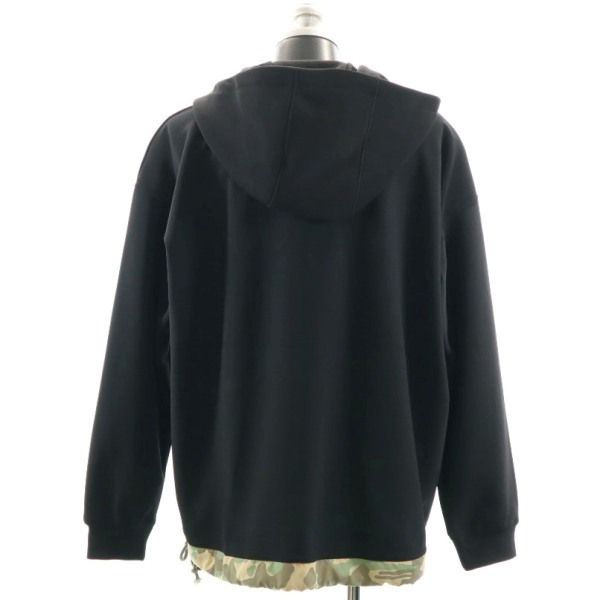 新品 quolt クオルト カモフラ アノラックパーカー L 黒 メンズ