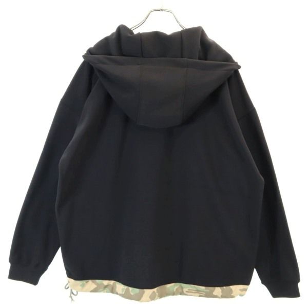 新品 quolt クオルト カモフラ アノラックパーカー L 黒 メンズ