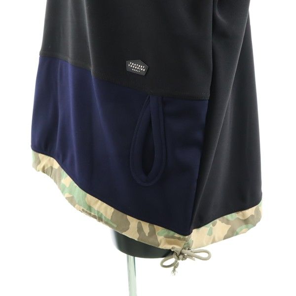 新品 quolt クオルト カモフラ アノラックパーカー L 黒 メンズ