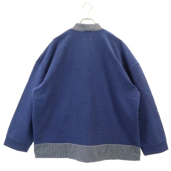 新品 HB エイチビー 長袖 カーディガン XL 青 灰 メンズ