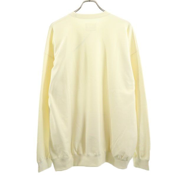 新品 quolt クオルト 長袖 カットソー XL オフホワイト TECK-FLEECE CUTSEW 裏起毛 プルオーバー カンガルーポケット メンズ