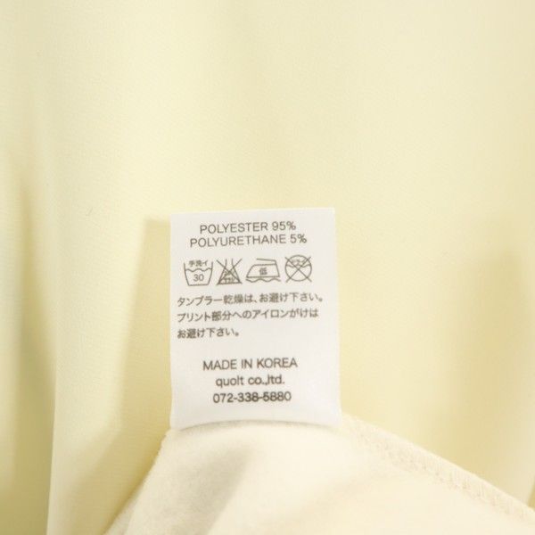 新品 quolt クオルト 長袖 カットソー XL オフホワイト TECK-FLEECE CUTSEW 裏起毛 プルオーバー カンガルーポケット メンズ