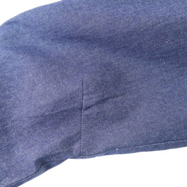 新品 quolt クオルト DNM-WESTERN SHIRTS デニム ウエスタンシャツ XL インディゴ ノーカラー 深Vネック メンズ