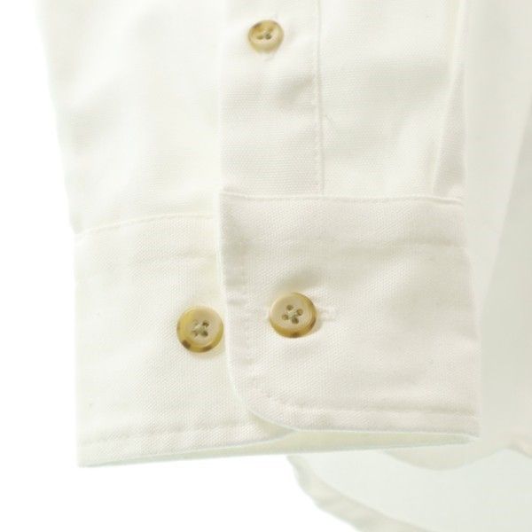 新品 泥棒日記 風呂敷柄 唐草模様 絣 長袖 シャツ 大 ホワイト dorobou nikki メンズ