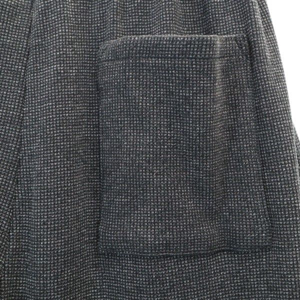 新品 dorobou nikki 泥棒日記 畝々素材の袴 パンツ M 黒×グレー クロップド メンズ