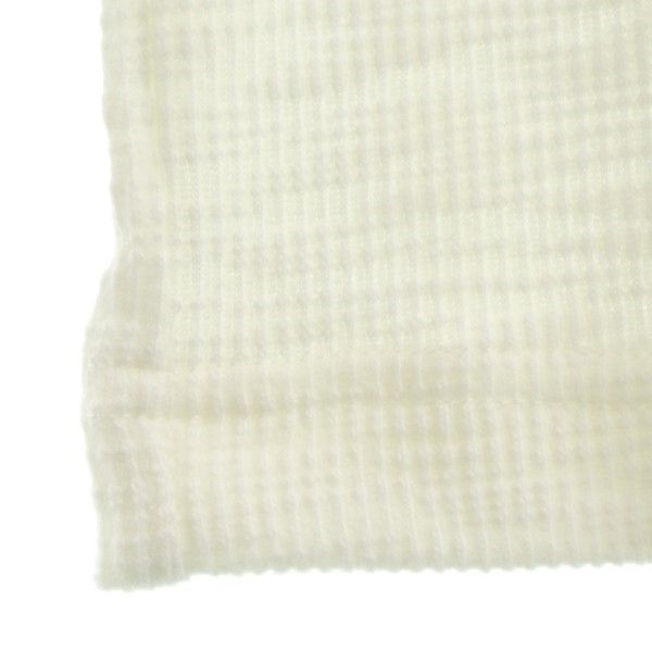 新品 HB エイチビー 7分袖 スラブリップルバイカラー 1B ヘンリー Tシャツ M 白系 メンズ