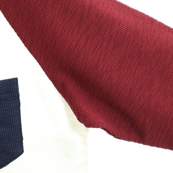 新品 HB エイチビー 7分袖 スラブリップルバイカラー 1B ヘンリー Tシャツ M 白系 メンズ