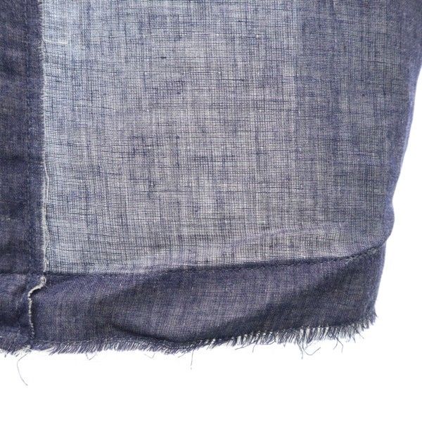 新品 quolt クオルト 半袖 シャツ XL ネイビー TOP-GAUZE SHIRTS プルオーバー メンズ