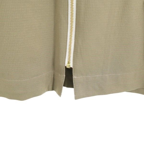 新品 quolt クオルト 半袖 ジップ シャツ M ベージュ HYKE ZIP-SHIRTS メンズ