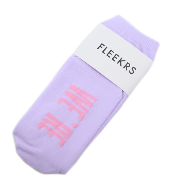 未使用 フリーカーズ 木佐貫まや ソックス 23～25cm パープル FLEEKRS 靴下 MESSAGE SOCKS WE’RE CLEVER 女の子は賢い レディース