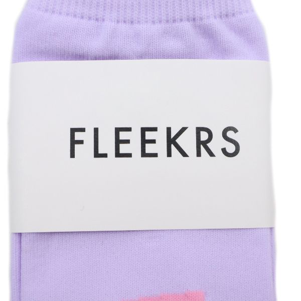 未使用 フリーカーズ 木佐貫まや ソックス 23～25cm パープル FLEEKRS 靴下 MESSAGE SOCKS WE’RE CLEVER 女の子は賢い レディース