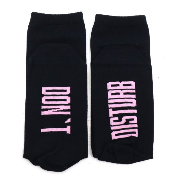 未使用 フリーカーズ 木佐貫まや ソックス 23～25cm ブラック FLEEKRS 靴下 MESSAGE SOCKS DON'T DISTURB 邪魔しないで レディース