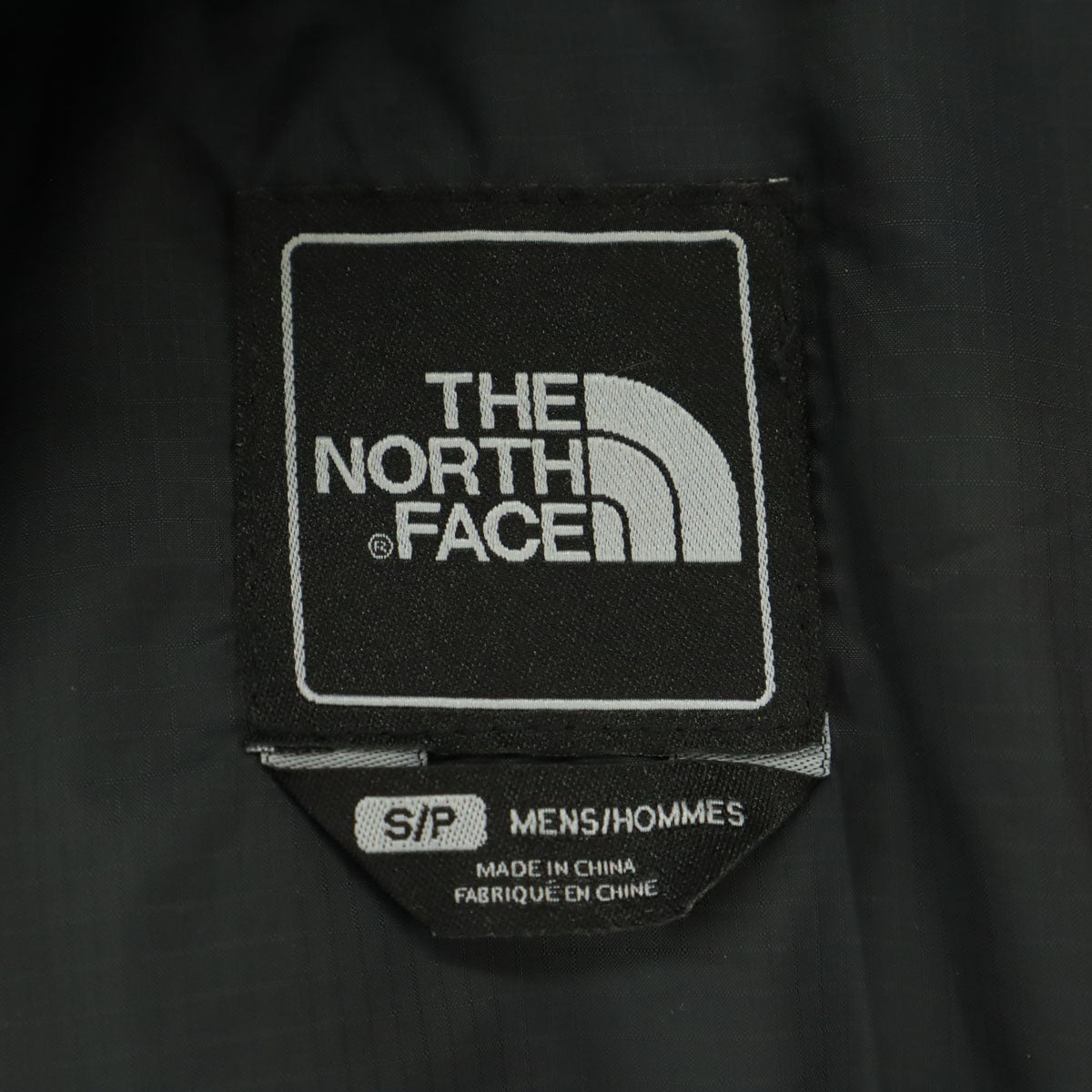 美品 THE NORTH FACE ノースフェイス 刺繍 長袖 ウインドブレーカー ダークグレー系 NPO01134 メンズ